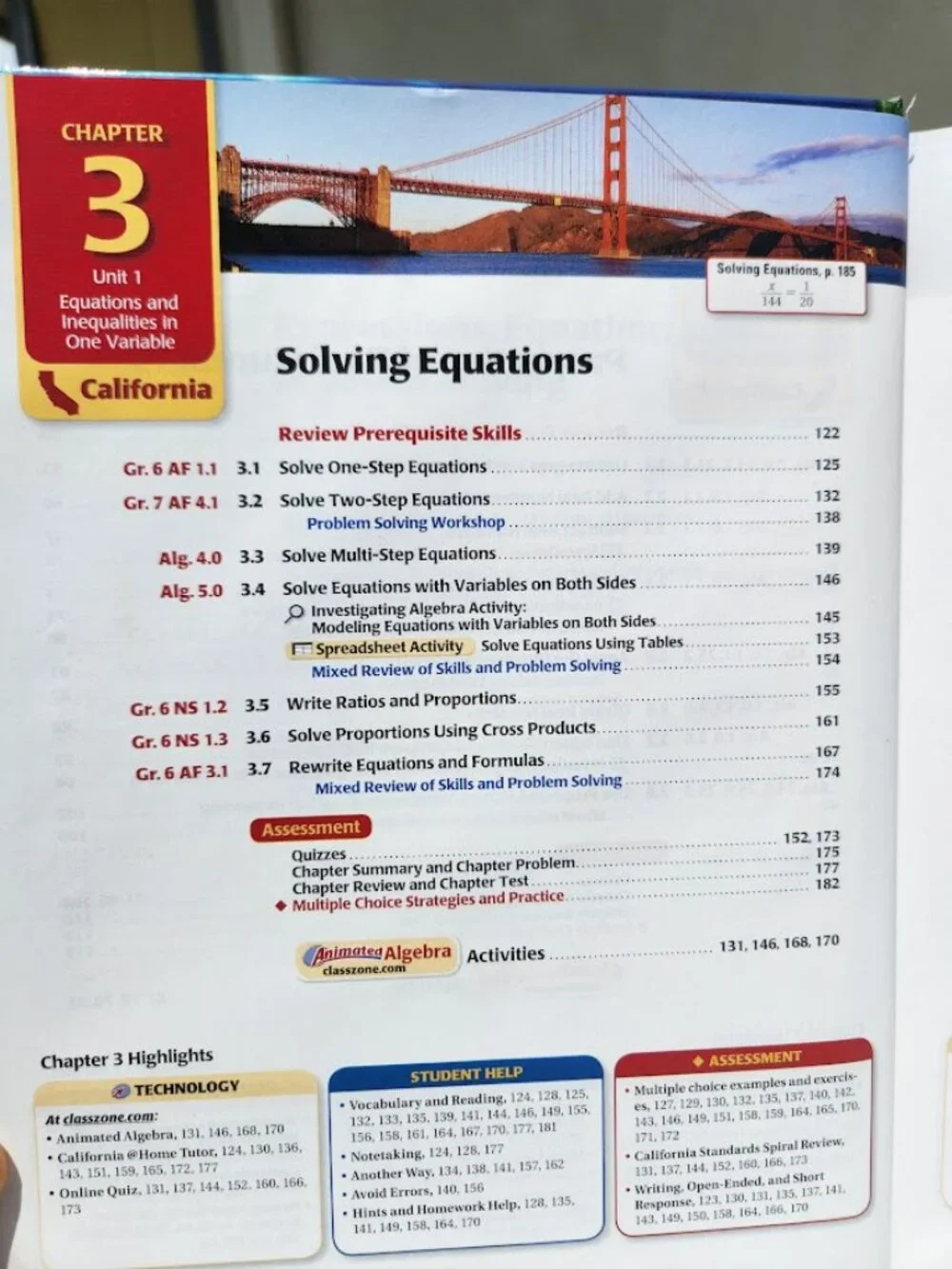 McDougal Littell Math Algebra 1 California Textbook Book Hardcover School Suppli